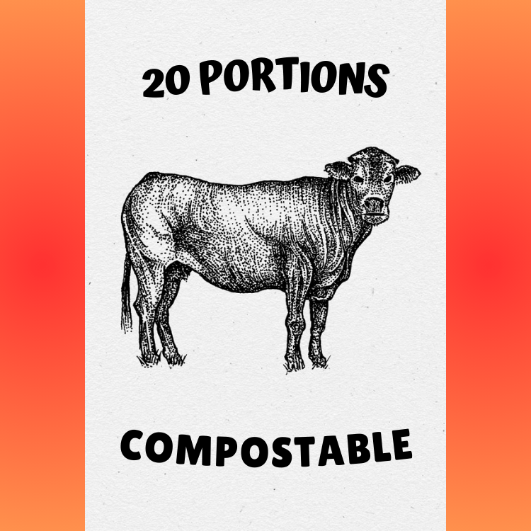 4kg Working Dog Beef 20x200g Compostable Jack Wolf