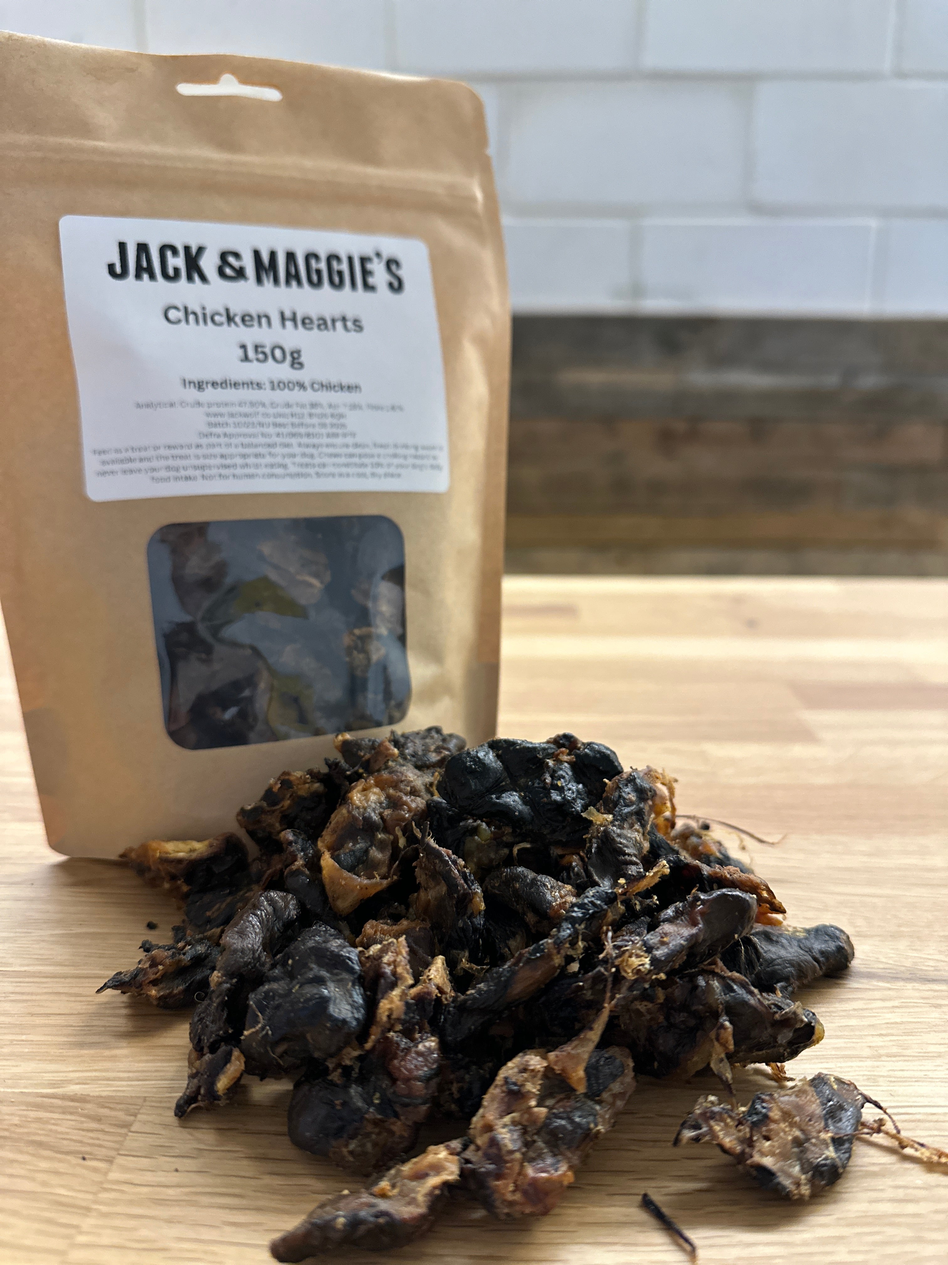 Dried Chicken Heart 150g Jack Wolf