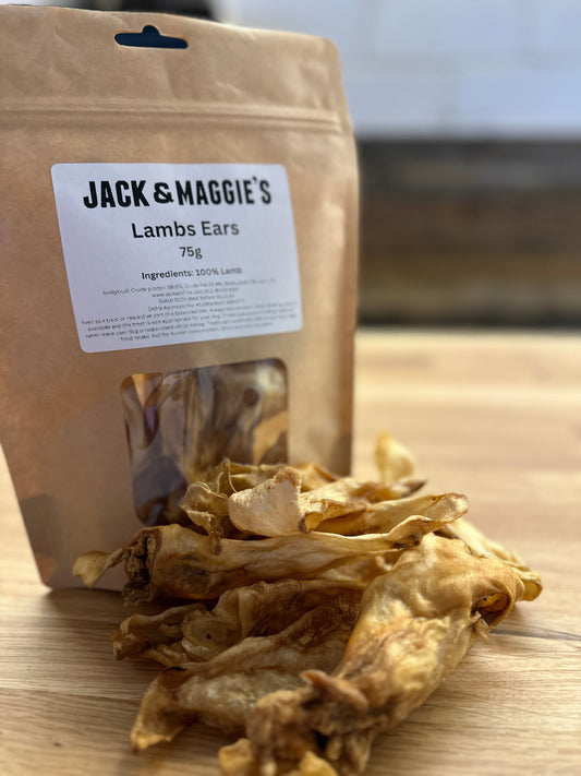 Jack Wolf Lamb Ears 75g Lamb Ears 75g