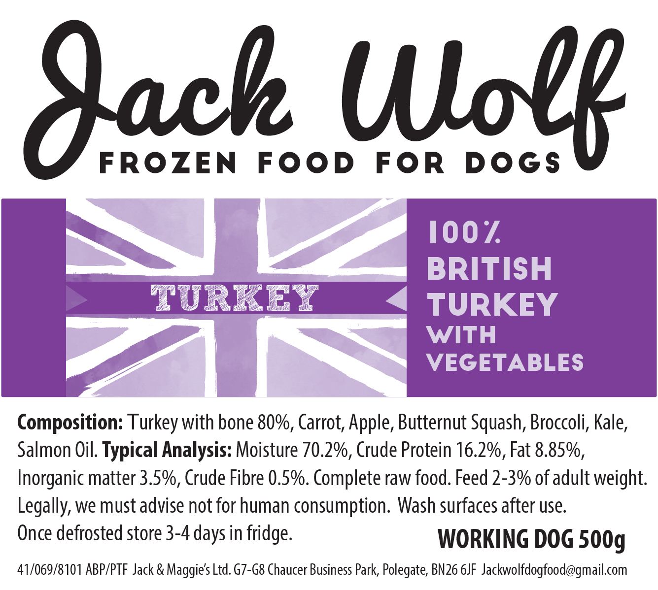 Jack wolf raw food best sale